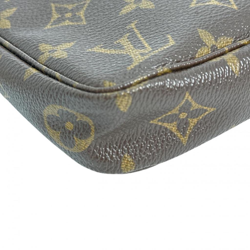 Louis Vuitton Клатч-кошелек Pochette Accessoires из канвы Monogram, коричневый, M51980, б/у