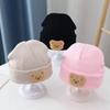 Korean Cartoon Bear Baby Hat Winter Warm Knitted Newborn Boys Girls Cap Soft Infant Toddler Hat Kids Caps Bonnet