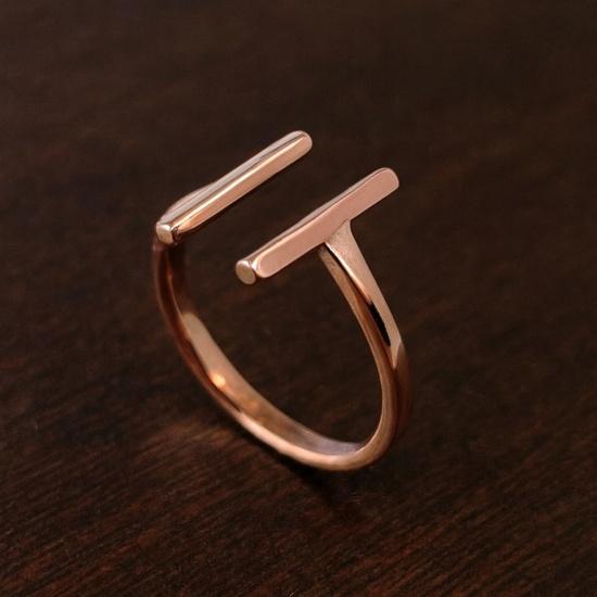 Pure Copper Ring, Open Bar Design, Handmade Adjustable Boho Ring, Healing Jewelry