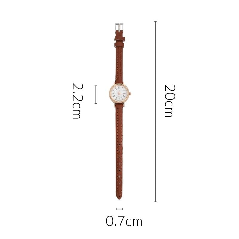 Sora no Coffee Brown Pink Ladies' Watch, Cute, Stylish, Casual, Simple, Shoji, 30-Day Warranty, NW-4 (Dial Gold)