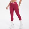 New contrasting color cross tight grinding high elastic yoga suit running fitness breathable training five-piece set