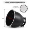 7-дюймовая   Стойка для Beauty Dish Стандартный Отражатель Рассеиватель Абажур Тарелка с 60 градусами   Соты и Рассеивающая Ткань для   Студийного Крепления