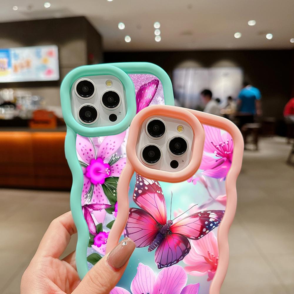 Macaron Soft TPU Phone Case for Xiaomi Poco X3 X5 X6 M6 Pro Redmi 10c 12C 13C Redmi Note 10 11 12 13 Pro 10s 11s 12s Cover Ae66 Butterfly Flower Cute