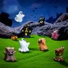 Halloween Pumpkin Ghost Micro Landscape Figurines Cute Small Ornaments Creative Diy Home Decoration Accessories Gifts