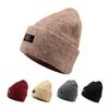 Шапка из шерсти Lazy Wind, вязаная на открытом воздухе, большая окружность головы, шапка для пары, шерстяная зимняя шапка, женская, теплая
