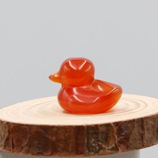 Искусственный кристалл агата, камень, фигурки утки, миниатюрная резьба, модель животного, ландшафтный орнамент, статуя утки, ремесло, художественное украшение для спальни, гостиной