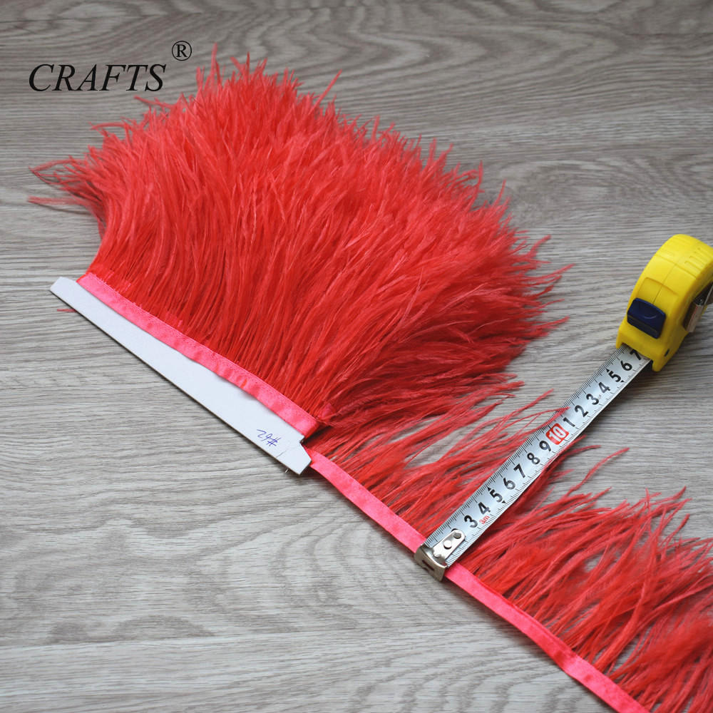 Перо2023 горячо! Пушистая и красивая отделочная ткань с перьями страуса, длина 5-10 м, боковая лента, ширина 8-10 см / Аксессуары для шитья DIY