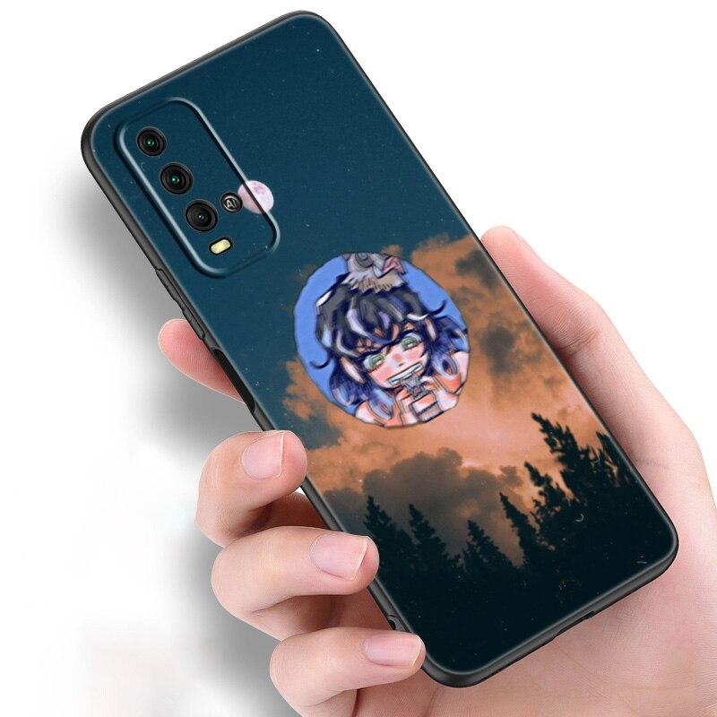 Anime Demon Slayer Inosuke Silicone Phone Case For Xiaomi Redmi Note 11 10 9 8 Pro 11T 10T 10S 9S 8T 9 9A 9C 9T Black Soft Cover