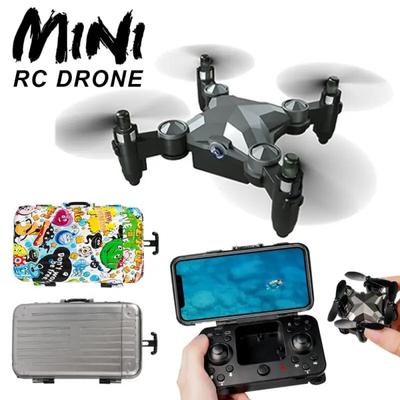 Мини-дрон HD Wi-Fi FPV в форме багажа Дрон с дистанционным управлением и камерой складной квадрокоптер с возвратом в один клик игрушки