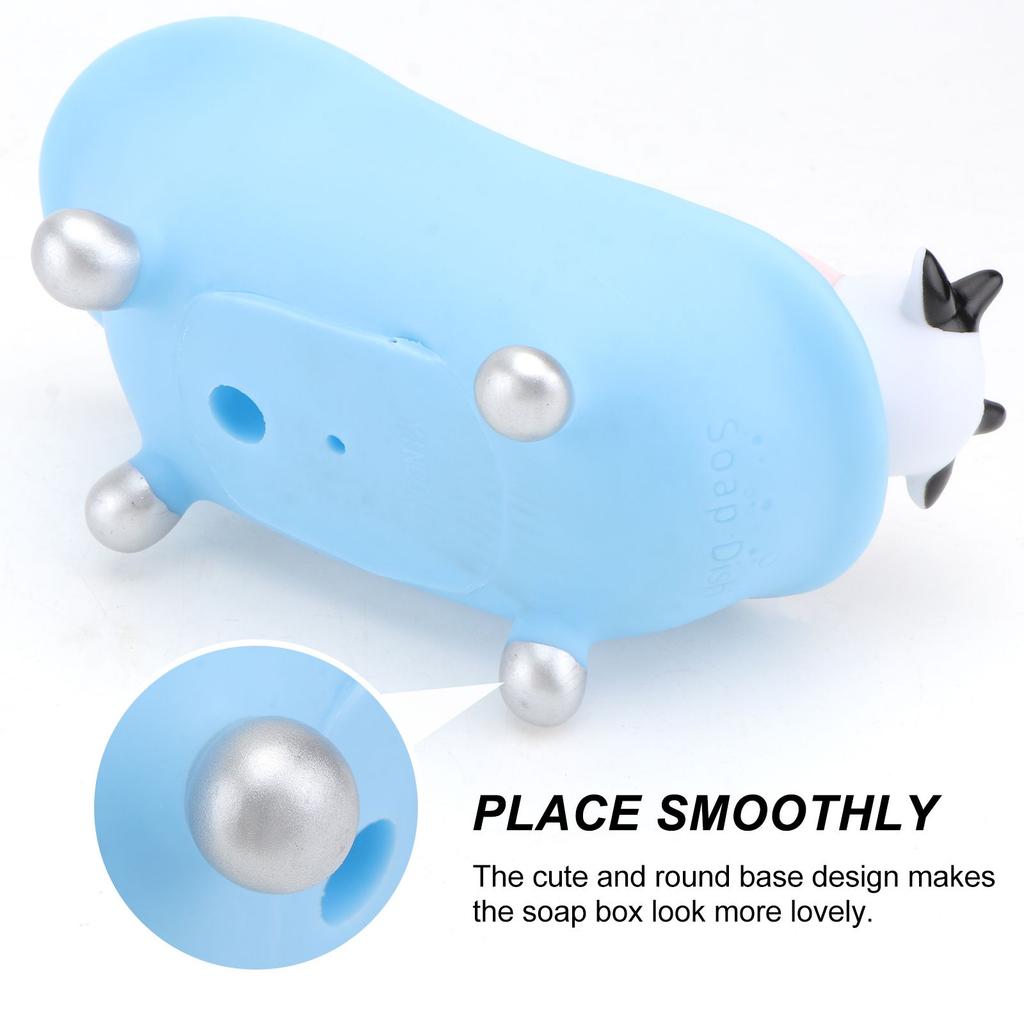 Cartoon Bathtub Soap Box Cute Mini Holder Kids Girls Wear Resistant Practical Smooth Edges Easy Drain Bright Color