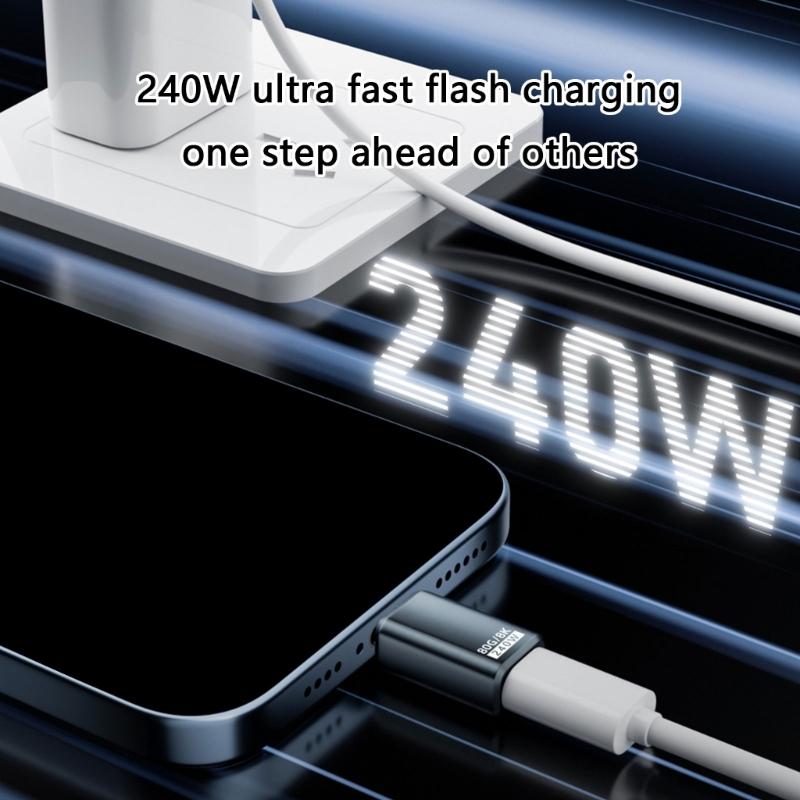 Адаптер USB Type-C 240 Вт 80 Гбит/с 8K@60 Гц для устройств Thunderbolt 4/5 для эффективной передачи данных