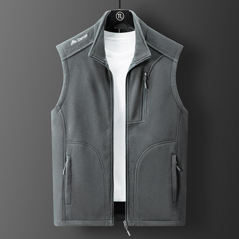 Plus Size Men 'S Fleece Vest Casual Fleece Thermal Vest Vest Jacket