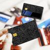 1PC/4PC Self-Adhesive Dubai-Inspired Transit Cards Skin Stylish Protection Crystal Frosted Starlight Powder Card Cover Luxurious