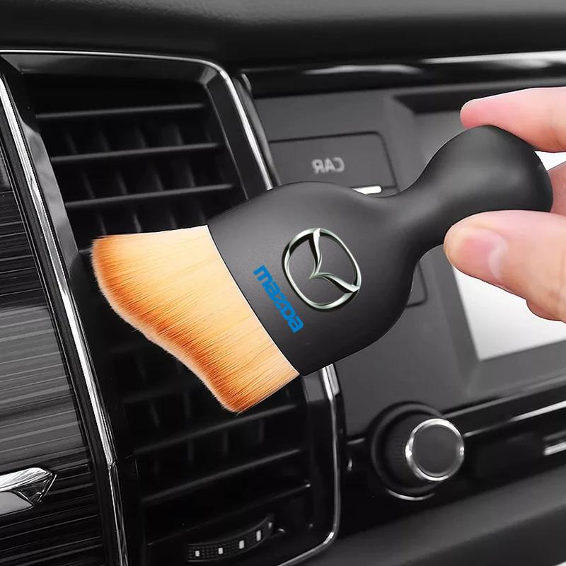 Car Sticker Center Console Cleaning Brush Air Conditioning Outlet Cleaning Brush for Mazda 3 bk bl 323 Axela Atenza CX-3 CX-4 GH2