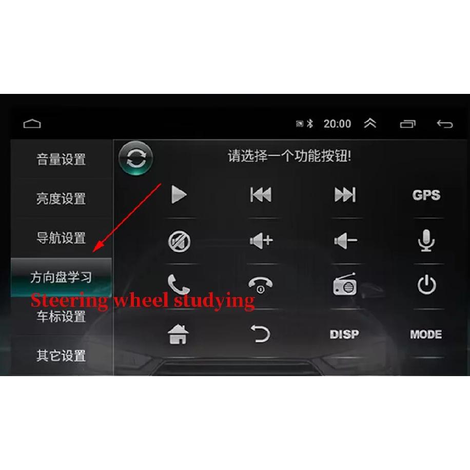 Universal Car Wireless Steering Wheel Control Button 10 Keys Blue Backlight For Car Radio DVD GPS Multimedia Navigation