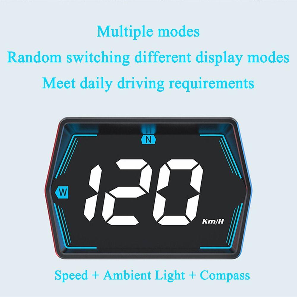 Портативный HUD-дисплей для автомобиля, проектор на лобовое стекло, измеритель скорости автомобиля, автомобильные аксессуары