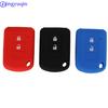 Jingyuqin 10ps Silicone Car Key Cover Case For Mitsubishi ASX Outlander Lancer EX Galant Pajero 2016 2017 2Button Car Styling