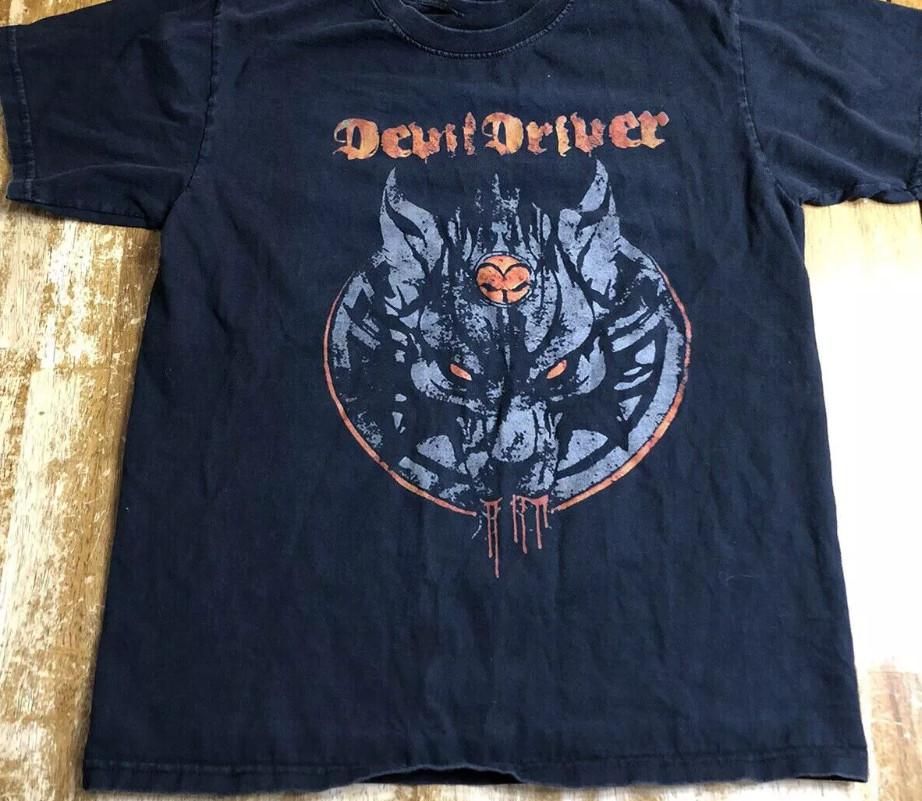 Vtg Devildriver Band For Fans Heavy Cotton Black Unisex All Size T Shirt AG753