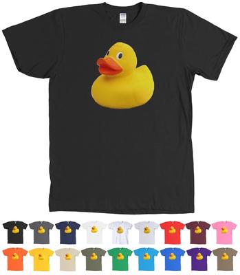 Футболка с резиновой уточкой Ducky Реалистичная игрушка для ванны Футболка - МНОГО ЦВЕТОВ