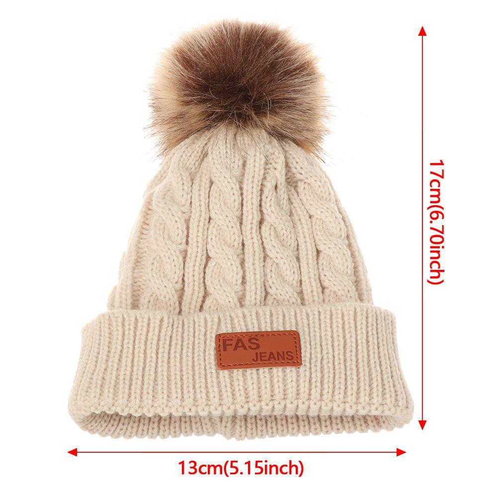 Fashion Cute Winter Warm Toddler Beanie Baby Cap Knitted Hat Hemming Hat