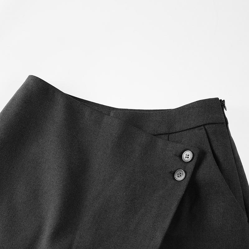 Lagogo Lago Valley's new slimming and versatile skirt style comfortable casual pants