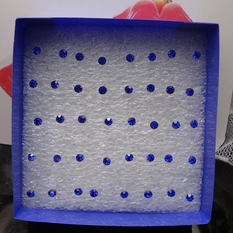 Модные разноцветные серьги для девочек, 20 пар в упаковке, серьги-гвоздики со стразами, модные милые женские серьги-гвоздики с кристаллами