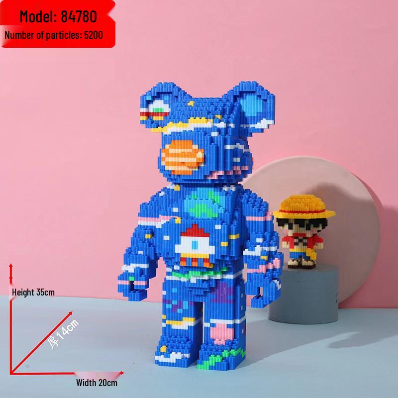 Совместимый Lego для девочек: Серия конструкторов «Злой Медведь» - Образовательные микро-конструкторы, соединяющиеся игрушки и подарки