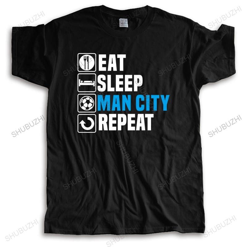 New Fashion T-shirt Cotton Tees EAT SLEEP Unisex CITY REPEAT Brand Top Tee Unisex Teeshirt Streetwear Tshirt for Boys Drop Shipping Unisex T-shirt