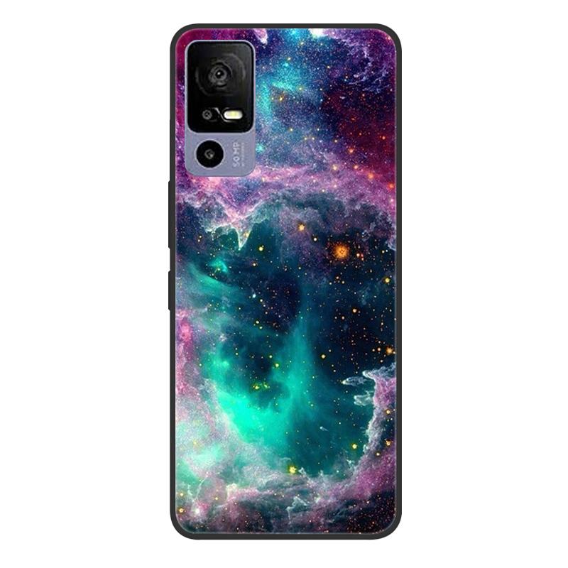For TCL 40R 5G T771A Case Painted Soft Black Silicone Bumper Phone Cover for TCL 40 R 5G 6.6" Case TCL40R 40R Etui Coque Fundas