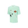Puma Dream Pack Series Цветочный принт Круглый вырез Пуловер Повседневная футболка с коротким рукавом Унисекс Топы Мятно-зеленый 539982-31