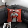 I-Invincible Смешная Мультяшная Наволочка Натуральный Лен Органическая Ткань Двусторонняя Печать Диван Домашний Декор Подарок Чехол для Подушки