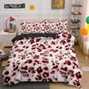 Luxury Leopard Print Bedding Sets Duvet Cover Twin Full Queen King Size Bed Soft Polyester Bedclothes for Kids Girls Women Gift