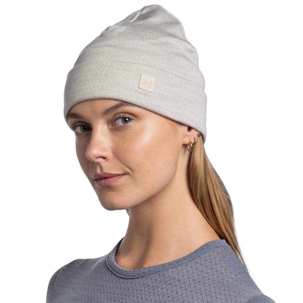 BUFF Merino Heavyweight Beanie, Unisex White Cap