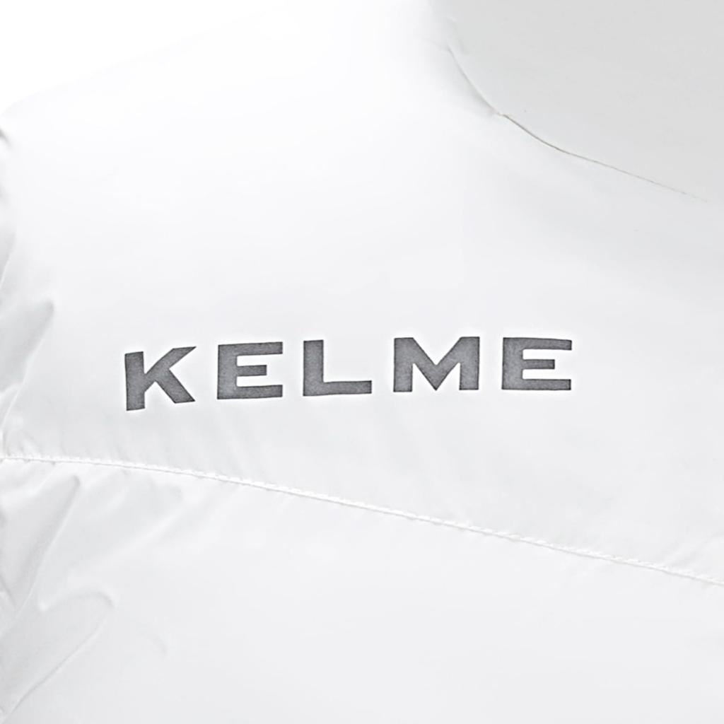 Kelme Men's Padded Vest, Active Vest, Warm, Lightweight, Sleeveless, Cold Weather Protection (White, Size L)