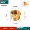 Corrosion Resistant Brass Air System Reducers Direct Diameter Conversion Hexagonal Socket Threaded Pipe Fitting