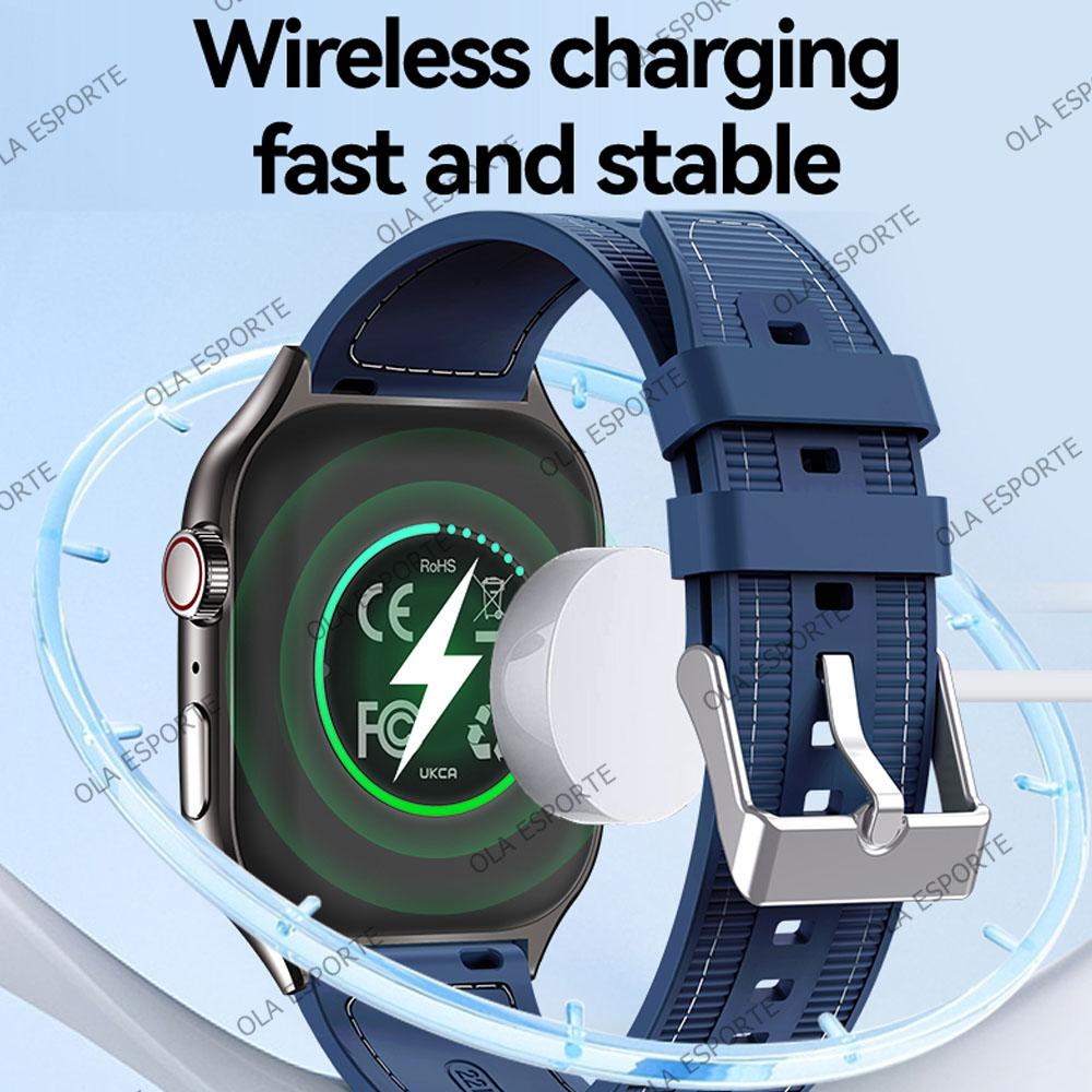Новые умные часы с Bluetooth-звонками для мужчин, 2,01-дюймовый HD-изогнутый экран, спортивные часы, ЭКГ+PPG, монитор здоровья, смарт-часы для Android iOS