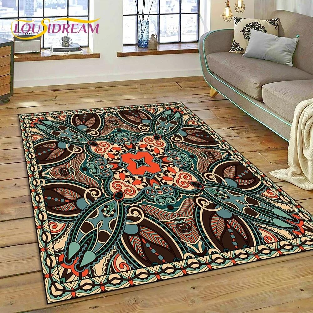 Последний скандинавский турецкий ковер в стиле Богемия Кельт для гостиной, спальни, домашнего декора, напольный коврик, нескользящее украшение для дивана, коврик для двери