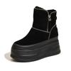 Thick-soled Snow Boots Women's 2025 Winter New Piled Thickened Cotton Shoes Inner Height Increase Women's Shoes Warm Cotton Boots Women's Boots