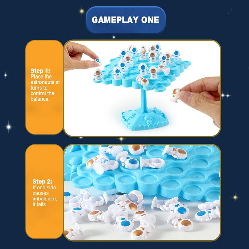 Astronauts Creative Balancing Tree Toy Balance Board Tabletop Party Funny Parent-Child Interactive Game Building Block Toy