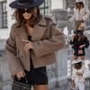 European and American Women's British Style Wool Blend Short Coat - 2024 Autumn/Winter Fashion