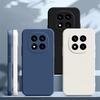Квадратный чехол из жидкого силикона для Xiaomi Redmi Note 15 Pro Plus Poco M8 5G X8 Max F8 17 Ultra, однотонный, с полной защитой
