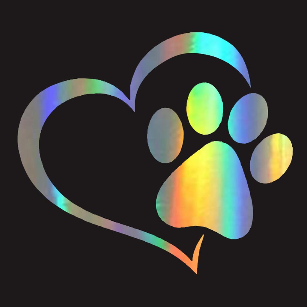 Милые наклейки на автомобиль, забавные наклейки с принтом кошачьей лапы, принт собачьей лапы, креативные наклейки со следами, водонепроницаемые лазерные