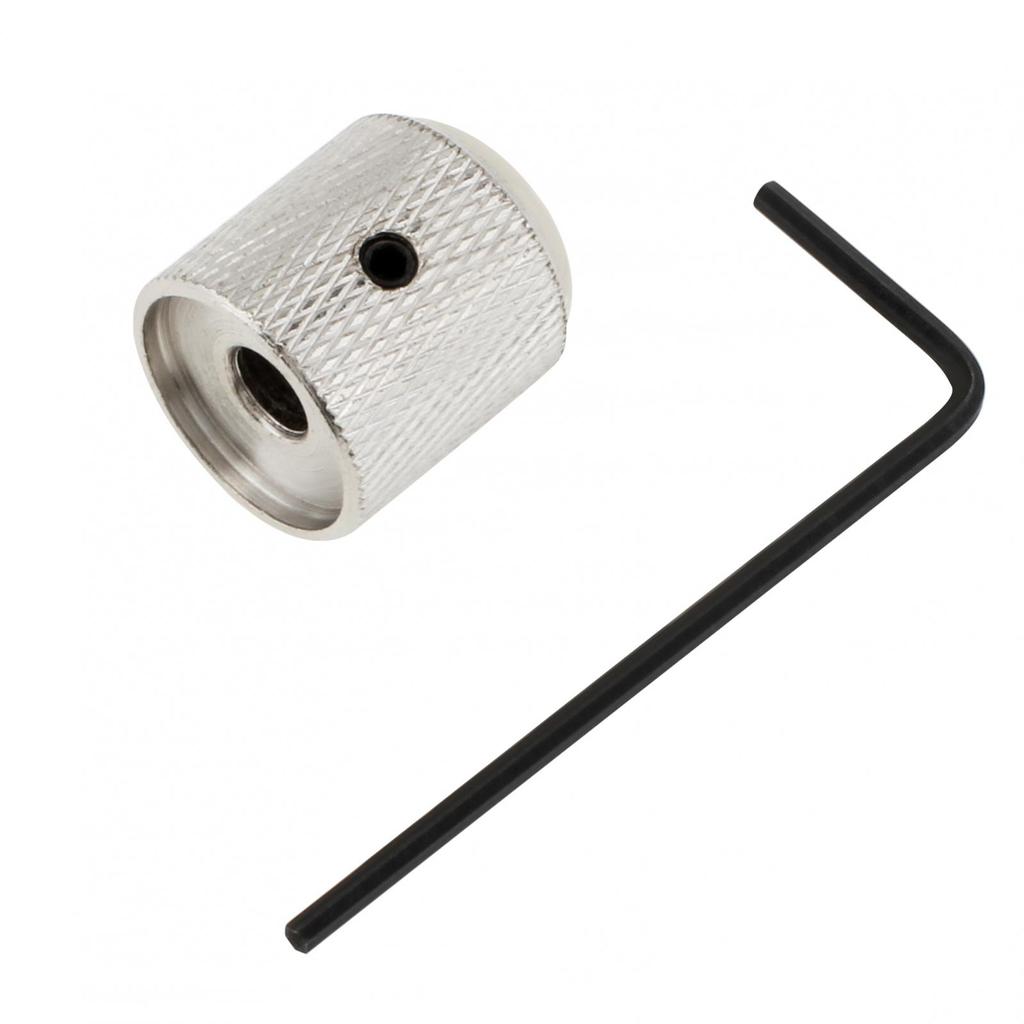 Металлическая куполообразная белая ручка регулировки громкости в виде ракушек для электрогитары/бас-гитары с регулировочным ключом, кнопка регулировки громкости