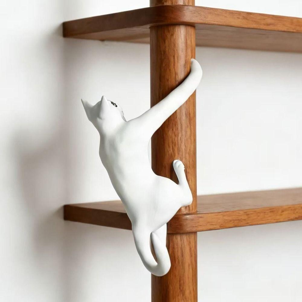 3D Hanging Cat Night Light Cat Mini Lantern Cat Decor Holder Cat Hook Lamp Bookshelf