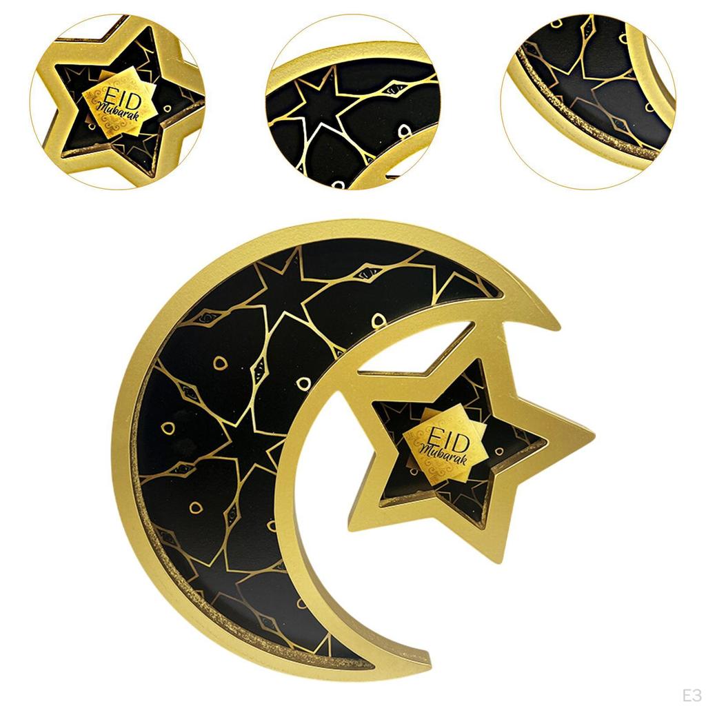 Ramadan Serving Tray Decoration Moon Star for Wedding Gatherings Events
