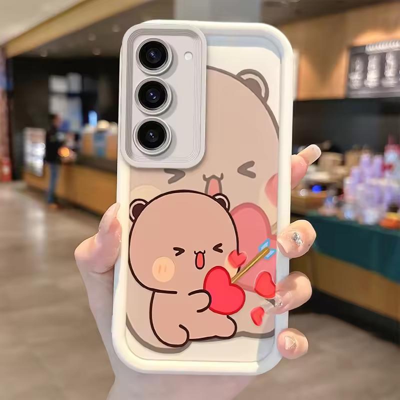 Милый чехол для пары BUBU DUDU для Samsung Galaxy Case S24 S23 S22 S21 Ultra Plus A55 A54 A53 A52 A35 A25 A15 A14 5G Телефон Y2k Обложка