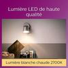 Ampoule LED Spot GU10 - Philips - 50W - Blanc Chaud - Lot De 2 - Classe A+