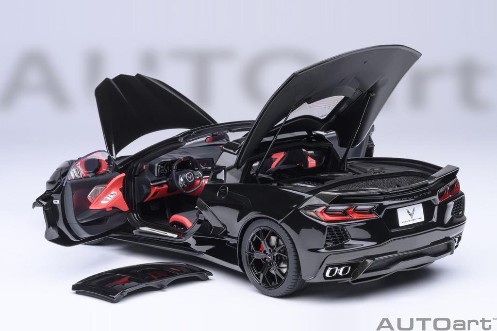 AUTOart Chevrolet Corvette Stingray Z51 Black Finished Product 1/18 (C8)
