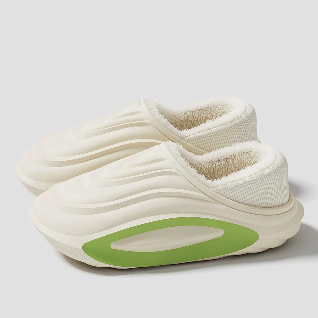 Зимние утепленные нескользящие тапочки с подкладкой, легкие ЭВА, для дома, улицы, домашней носки, с мягкой тканевой подкладкой