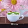 1pcs Dollhouse Miniature Food Resin Kawaii Simulation Mini Coffee Cup Necklace Keychain DIY Jewelry Making Accessories